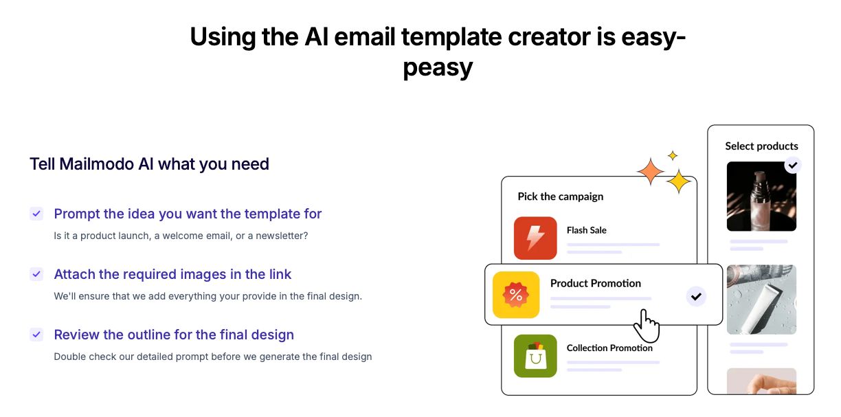 AI EMAIL TEMPLATE GENERATOR screenshot and logo